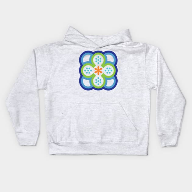 Abstract Flower - inspired by Moroccan Design Kids Hoodie by evisionarts